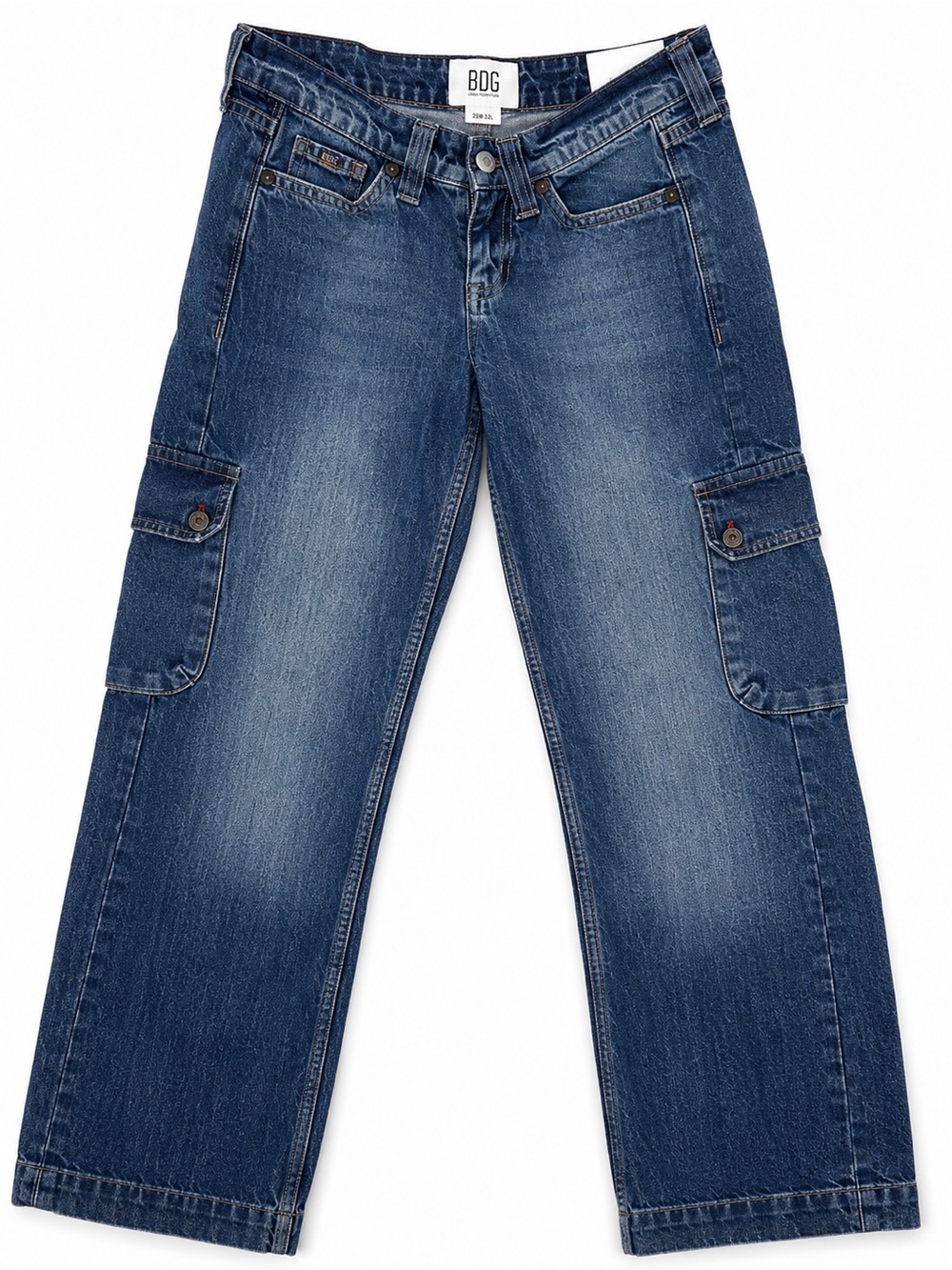 BDG Kayla Lowrider Jeans 25W 32L Cargo Low Rise Baggy Y2K NWT Urban Outfitters